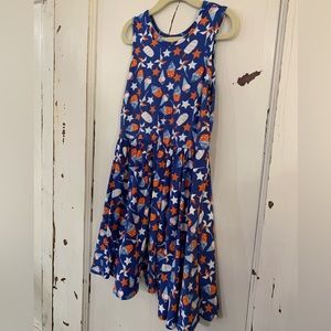 EUC DotDotSmile Size 5/6 Red White and Blue Cupcake and Ice Cream Cone Tank